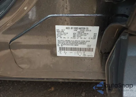 2017 Ford Edge Titanium from USA, damaged, VIN 2FMPK4K83HBC14845